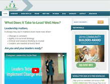 Tablet Screenshot of evergreenleadership.com